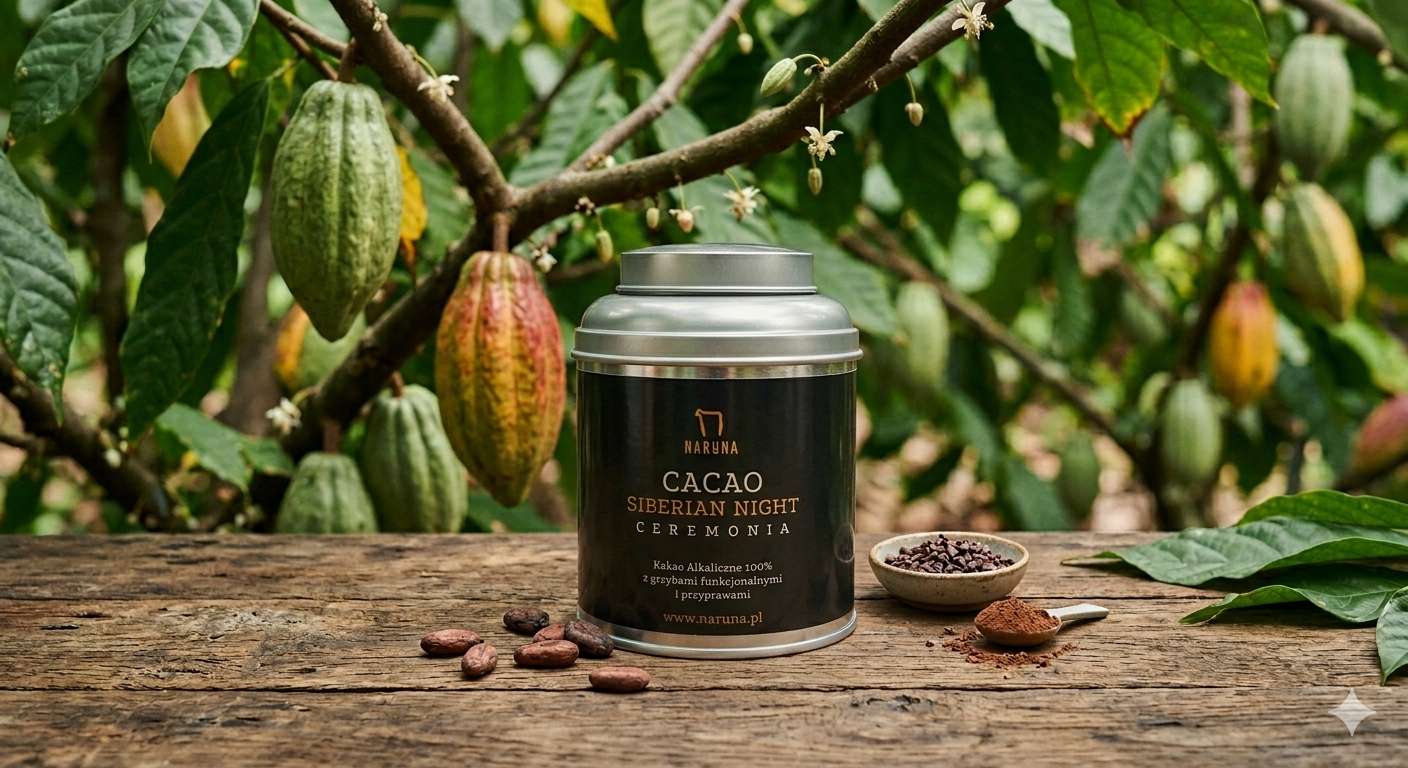 Cacao Siberian Night - Ceremonia z Chagą i Shiitake